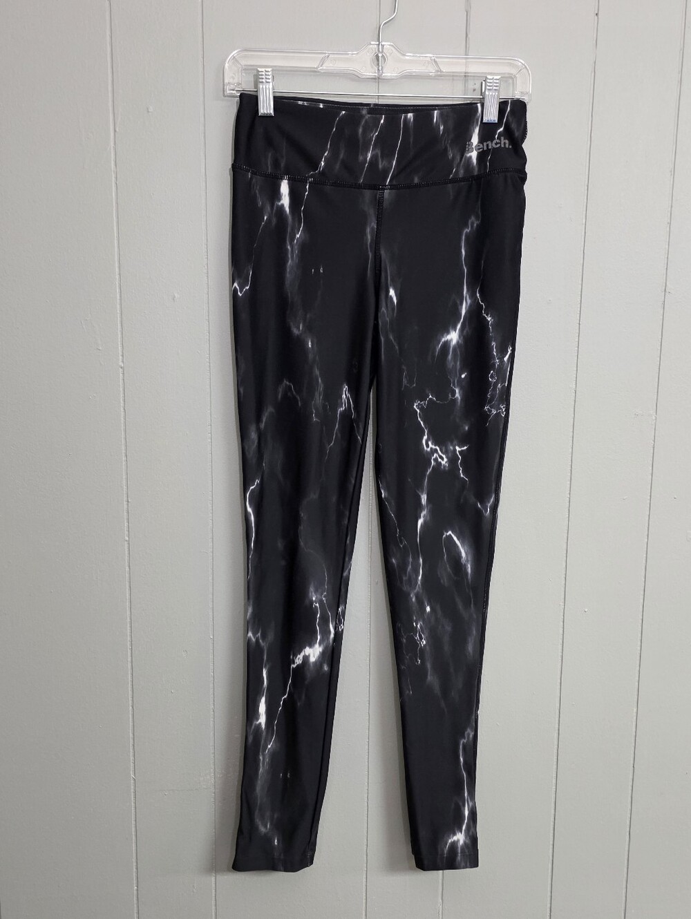 Bench Urbanwear Black And White Marble Print Leggings Size S